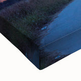 Black and white landscape art painting of Oklahoma scenery on large stretched canvas, ideal for bedroom wall decor.