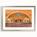 Textured art of Pittsburgh skyline in muted blue and gray tones on a framed canvas, suitable for bedroom decor.