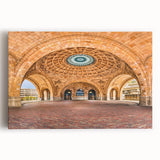 Black and white large art print of Pittsburgh skyline on stretched canvas, ideal for kitchen wall art.