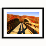 Colorful art featuring an abstract depiction of Pennsylvania scenery on a textured, extra large canvas.