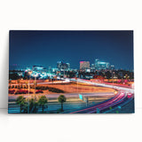 Black and white panoramic view of Phoenix Valley on stretched canvas, ideal for kitchen wall art or bedroom.