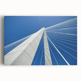 Black and white large art print of Charleston scenery on stretched canvas, ideal for kitchen wall art.