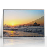 Acrylic print of South Carolina scenery in art deco style, featuring pastel shades, ideal for nursery wall decor.