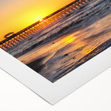 Art deco poster of South Carolina scenery in soft pastel shades on rolled canvas, suitable for dining room wall art.