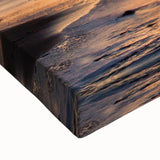 Black and white landscape art painting of a South Carolina marsh on stretched canvas, suitable for bedroom wall decor.