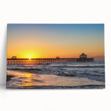 Black and white photo of South Carolina scenery on stretched canvas, ideal for kitchen wall art.