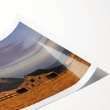 Extra large wall art featuring line art flowers in muted earth tones, rolled print, ideal for large living room wall decor.