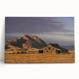 Black and white photo of South Dakota landscape on stretched canvas, suited for kitchen or bedroom wall art.