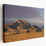 Large art depicting the South Dakota landscape on a stretched canvas, featuring muted earth tones.