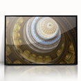 Large abstract wall art depicting the Austin skyline in muted earth tones on a framed acrylic panel.