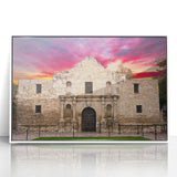 Acrylic print of San Antonio skyline in art deco style with muted white and gray tones, ideal for modern nursery wall art.