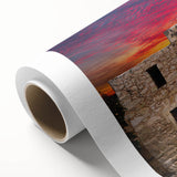 Art Deco poster of San Antonio skyline in pastel shades, rolled canvas, suitable as nursery wall art.