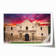 San Antonio skyline in muted gray tones on a large rolled canvas, suitable for dining room wall art.