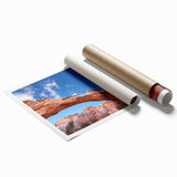 Extra large rolled print of Capitol Reef scenery with muted earth tones, ideal for classy bathroom wall art.