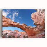 Black and white stretched canvas of Capitol Reef, Utah, ideal for kitchen wall art.