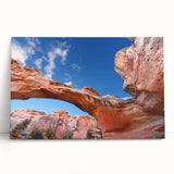 Black and white stretched canvas of Capitol Reef, Utah, ideal for kitchen wall art or bedroom ambiance.