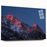 Acrylic print of Salt Lake City with soft blue and gray tones, suited for bedroom or dining room decor.