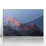 Acrylic print of Salt Lake City with art deco design in a white frame, suitable for modern nursery decor.