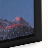 Textured black wall art featuring a vibrant Salt Lake City scenery on a framed canvas, ideal for living room decor.