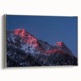 Framed canvas depicting a vintage-style landscape of Salt Lake City in muted colors, ideal for home or office decor.