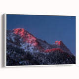 Vintage poster art of Salt Lake City with vibrant colors on a framed canvas, ideal for living room decor.