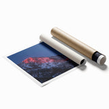 Extra large rolled print of Salt Lake City with floral motifs in muted colors, suitable as classy bathroom wall art.