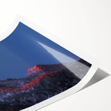 Extra large wall art featuring line art flowers over a Salt Lake City scenery, printed on rolled canvas.