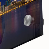 Large abstract wall art of Virginia scenery in muted earth tones on acrylic glass, ideal for dining room ambiance.