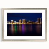 Textured abstract art print depicting a Virginia landscape in muted earth tones, framed in silver.