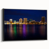 Extra large framed canvas featuring a textured depiction of a Virginia landscape in vibrant colors.