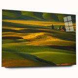 Large abstract wall art of the Palouse scenery in Washington, USA on acrylic glass.