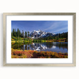 Textured art of abstract Washington scenery in muted earth tones on a framed canvas, suitable for bedroom decor.