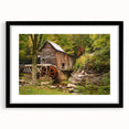 Abstract depiction of West Virginia scenery in vibrant colors on a textured, extra-large framed canvas.