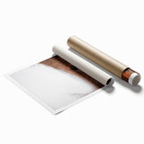 Extra large rolled print depicting vibrant autumnal leaves, ideal for classy bathroom wall art or large living room decor.