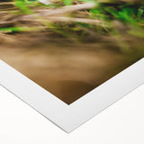 Art deco poster depicting spring season in pastel shades on rolled canvas, ideal for dining room wall art.