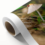 Art deco poster of spring season with pastel colors on rolled canvas, ideal for nursery wall art.