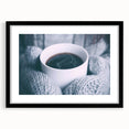 Abstract art print featuring textured, colorful swirls on an extra-large canvas, framed in black.