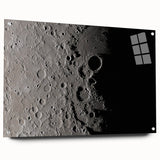 NASA Space Missions Wall Art - Moon Crater Exploration Canvas