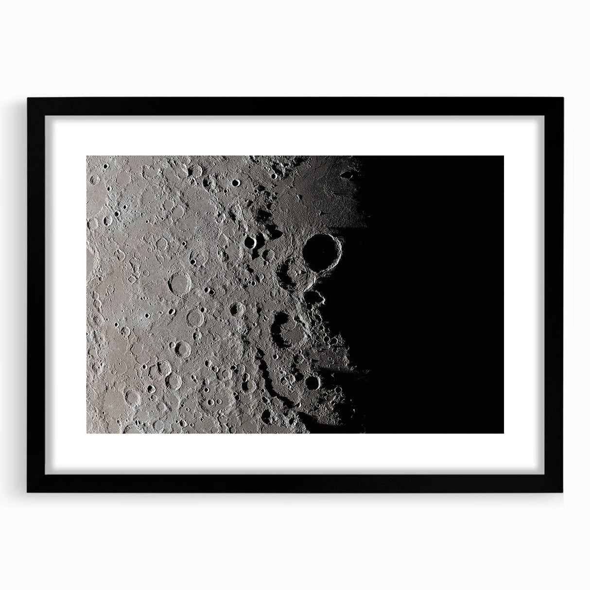 NASA Space Missions Wall Art - Moon Crater Exploration Canvas