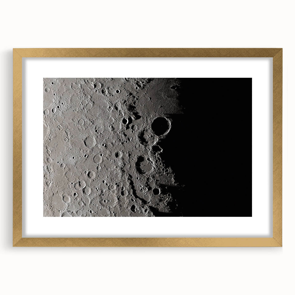 NASA Space Missions Wall Art - Moon Crater Exploration Canvas