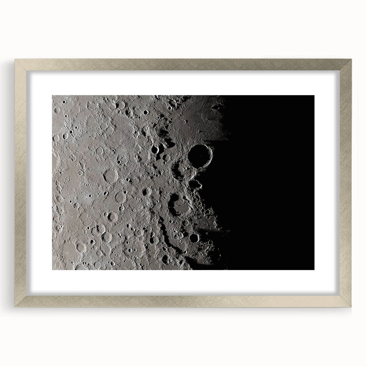 NASA Space Missions Wall Art - Moon Crater Exploration Canvas