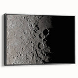 NASA Space Missions Wall Art - Moon Crater Exploration Canvas