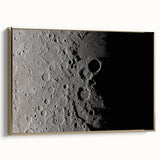 NASA Space Missions Wall Art - Moon Crater Exploration Canvas