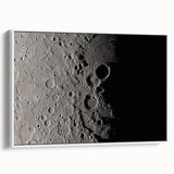 NASA Space Missions Wall Art - Moon Crater Exploration Canvas