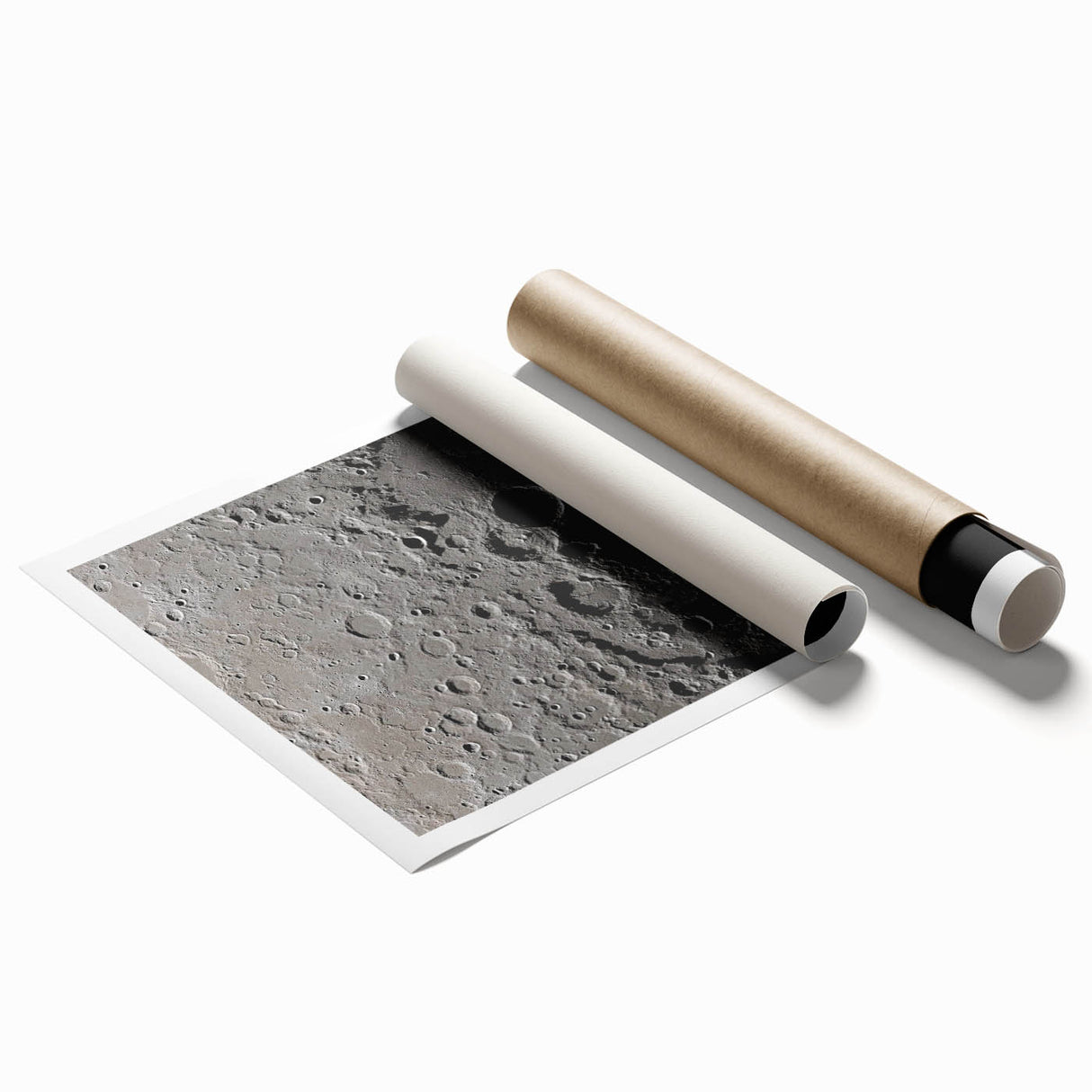 NASA Space Missions Wall Art - Moon Crater Exploration Canvas
