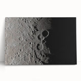 NASA Space Missions Wall Art - Moon Crater Exploration Canvas