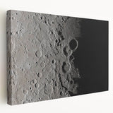 NASA Space Missions Wall Art - Moon Crater Exploration Canvas