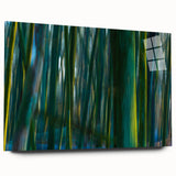 Dynamic Forest Motion Photography – Abstract Green Wall Art