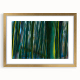 Dynamic Forest Motion Photography – Abstract Green Wall Art
