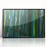 Dynamic Forest Motion Photography – Abstract Green Wall Art
